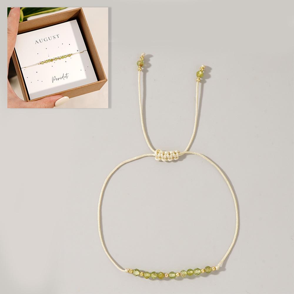Garnet Stone Bracelet - Unique Design for Daily Wear, Trendy Birthstone Jewelry