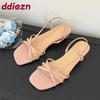 Moda Moda Nodo a Farfalla Sandali Zeppa Donna Scarpe Slip-On Scarpe con Cinturino Sandali con Tacco Donna Scarpe Donna