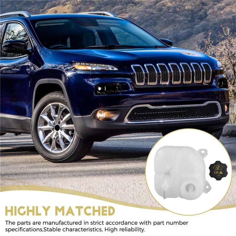 Durable-Car Coolant Water Tank Engine Coolant Expansion Tank 68102155AC 53332095 For Jeep Cherokee 2014-2018