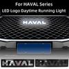 For Haval Series LED Logo Daytime Running Light Dargo Jolion\\H6\\F7\\F7X  Front Grill Backlight Sticker Replace Emblem Labeling