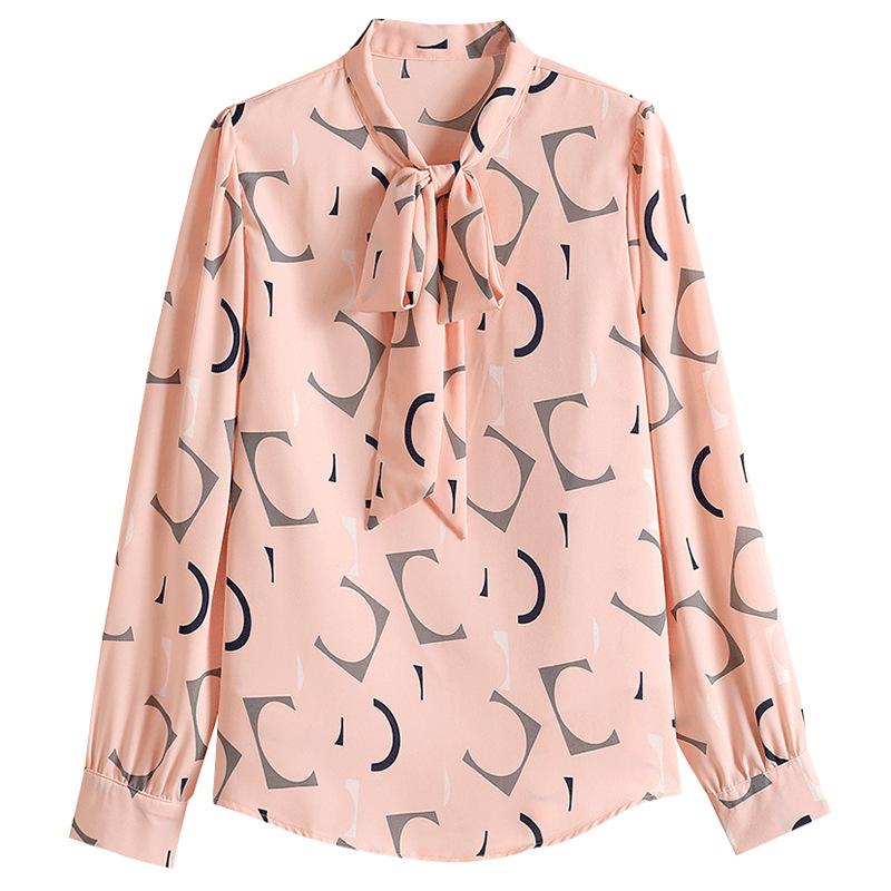 2023 Autumn Women's Chiffon Long Sleeve Blouse