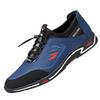 Fashion Men' Casual Canvas Shoes Summer Shallow Leather Shoe Breathable Shoes for Men Outdoor Driving Shoes Original Lace-up Men Loafers