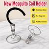 Stainless Steel Mosquito Coil Holder Multifunctional Integrated Mosquito Coil Rack Standing Photo Card Display Clip Gift