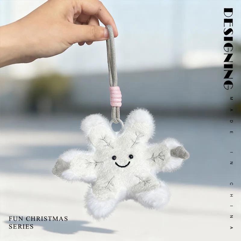 

2025 new JC Fun Winter Snowflake Plush Toy Christmas Doll Soothing Doll as a gift for your girlfriend