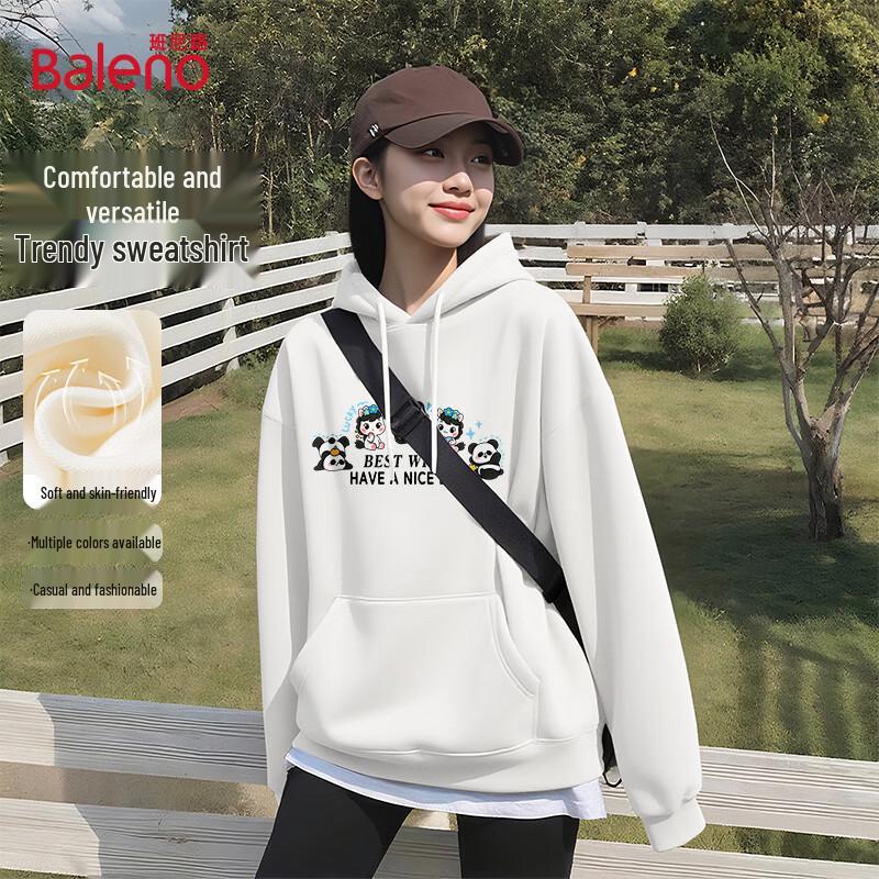 Baleno Women's Relaxed Fit Hooded Pullover Sweatshirt