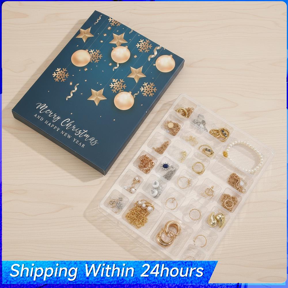 

Jewelry Advent Calendar 2025 Fashion Bracelet Necklace Ring Earrings Christmas Gifts for Women Daughter Best Friend China Mainland