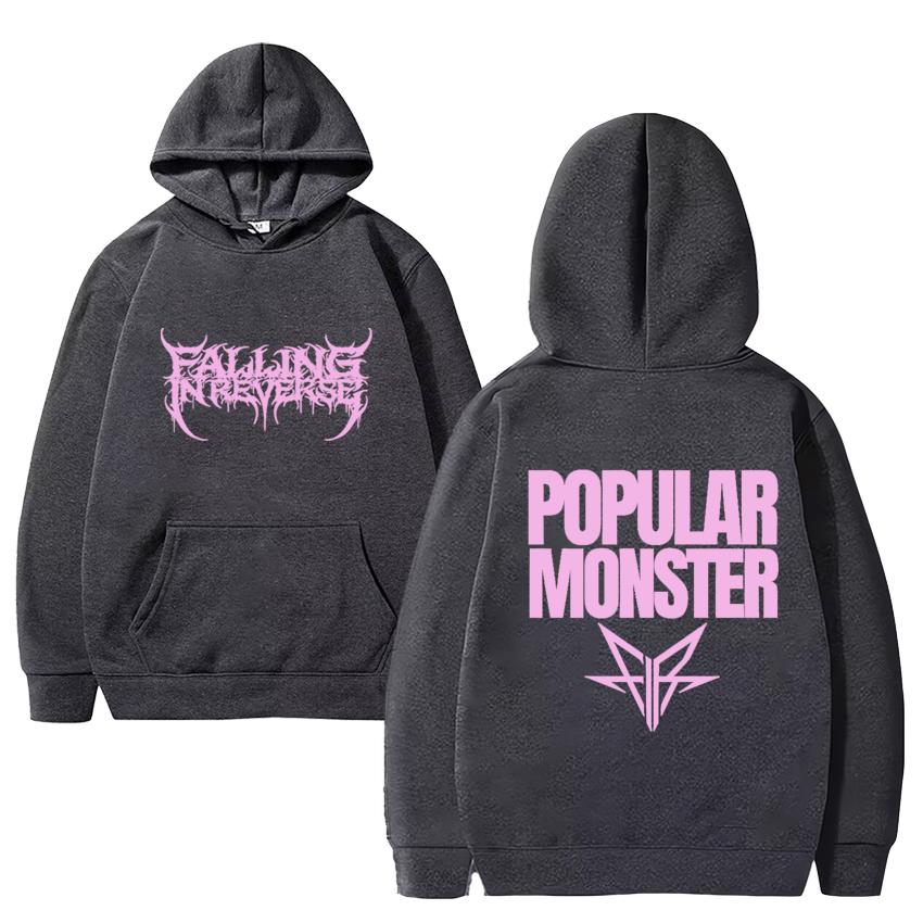 Men's Hoodie Letter Graphic Loose Fashion Pullover Autumn Clothing Cartoons Casual Clothes Women Tops Sweatshirts