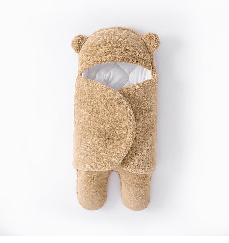 Thickened Anti-Startle Baby Swaddle for Newborn - All-Season Wrap-around Style