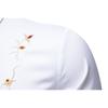 Spring Men's Flower Embroidery Long Sleeve Shirt Casual Exquisite Embroideried Solid Business Office Shirts Male Party Nightclub