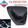 Gear Stick Knob Lever Shifter Fit For BMW E30 E39 E46 E87 E90 E91 E92 E93 With Gaiter Boot Real Leather Dust-Proof Cover Case