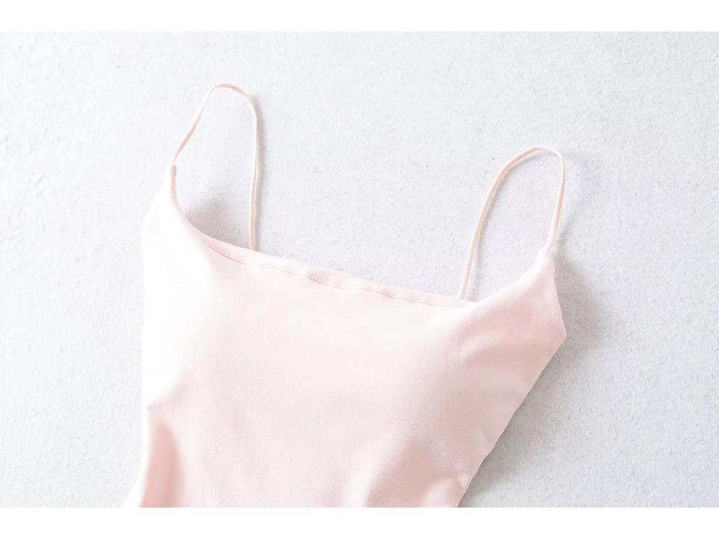 2025 New Women's Spicy Style Elastic Band Camisole with Chest Pads - Sexy, Tight, and Backless
