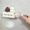 1/2Pcs Non Perforated Wall Storage Box Rectangular White Transparent Two-Way Drawer Cotton Swab Bathroom Headband Hair Loop Mini