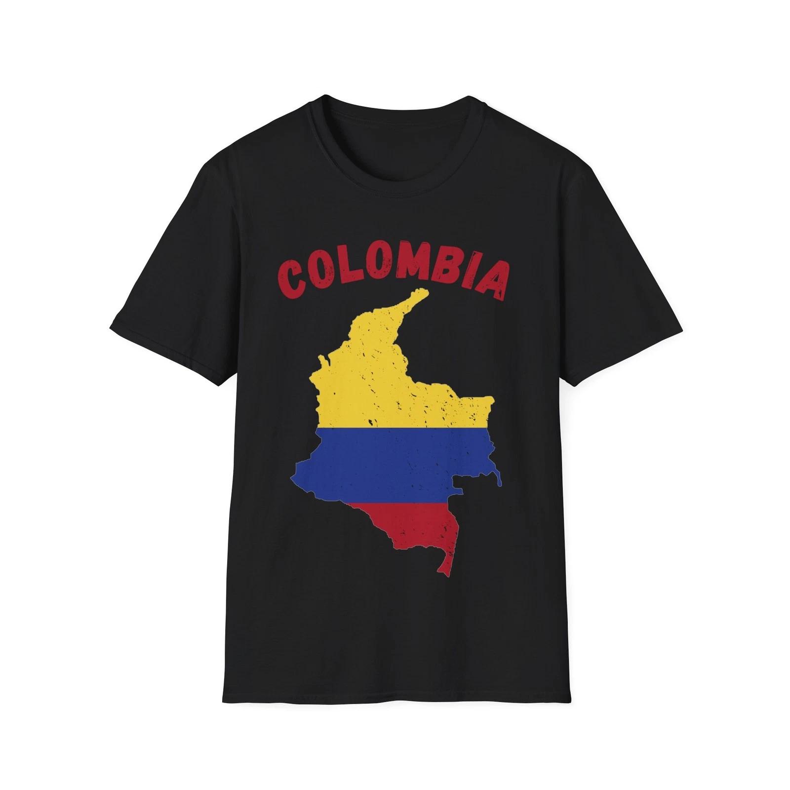 Colombia Flag T-Shirt, World Cup t-shirt, Softstyle Unisex Tee, Colombian Pride S