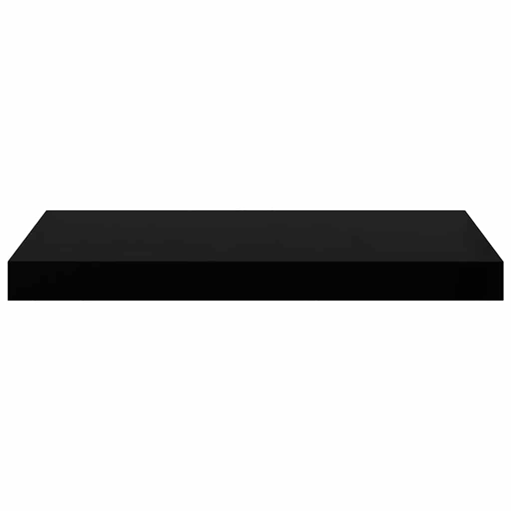 Floating Shelves Set (4 pcs) High Gloss Black 50 x 23 x 3.8 cm MDF
