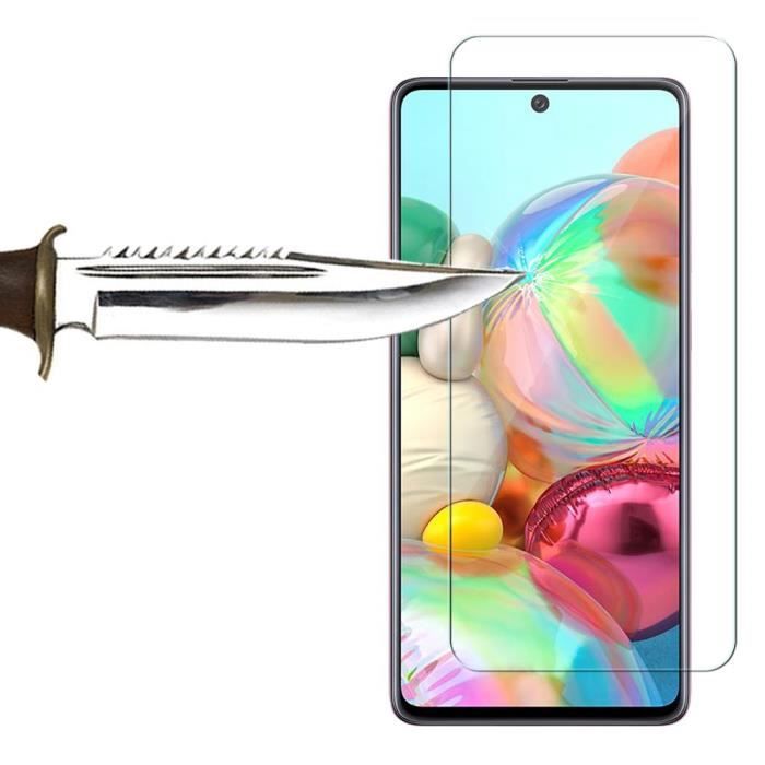 Film de protection - VCOMP - Pack de 3 - Verre Trempé - Pour Samsung Galaxy A71 5G - Résistant aux rayures