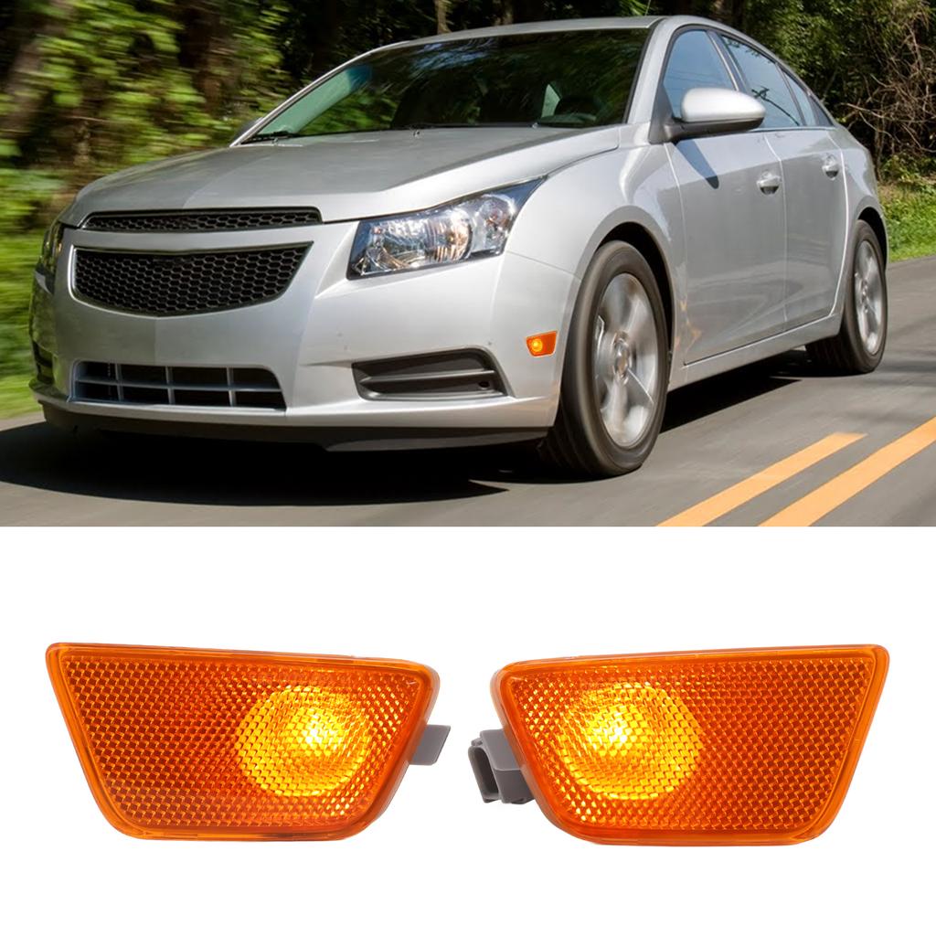 2pcs Front Bumper Side Marker Lights 42334145 Side Parking Lamp Replacement for