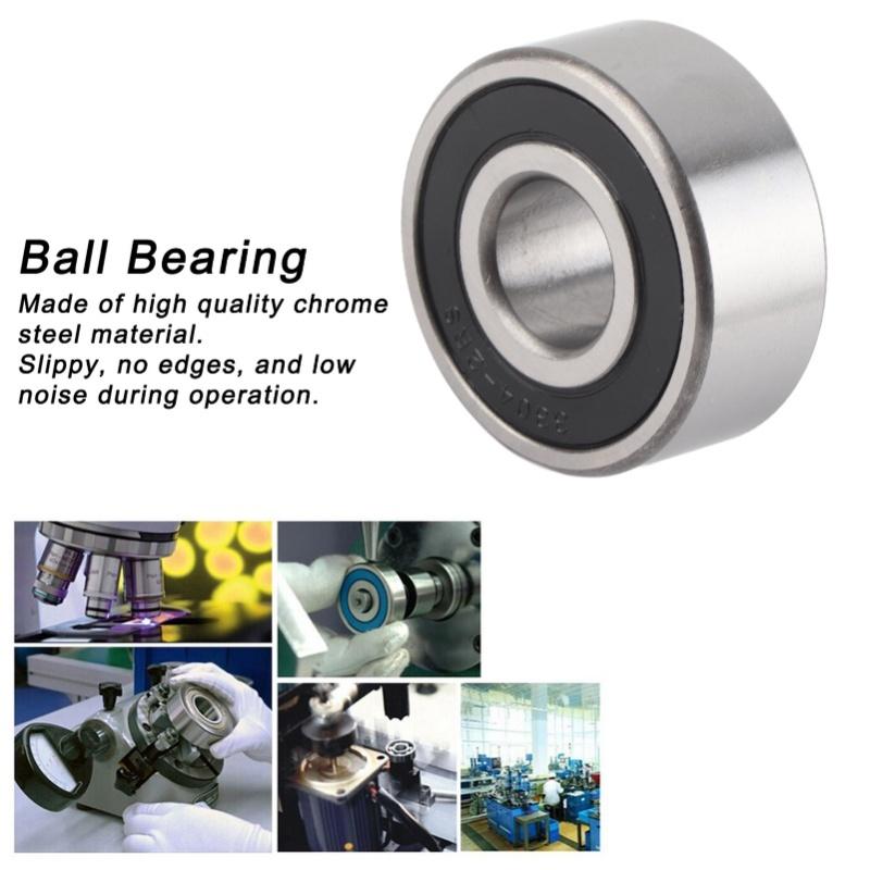 3304-2RS Double Row Angular Contact Ball Bearing Low Noise Cylindrical Roller Bearings 20x52x22mm