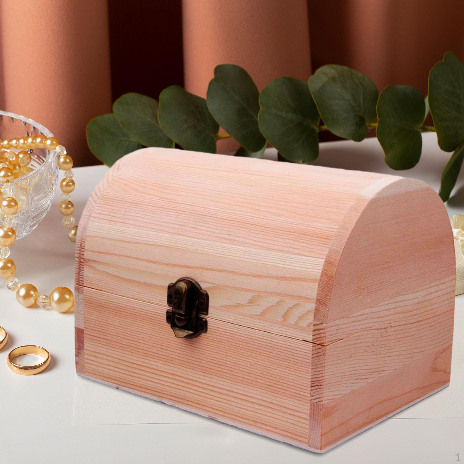 Handcrafted Wooden Jewelry Box Storage Solution 9.5cmx5.5cmx5cm