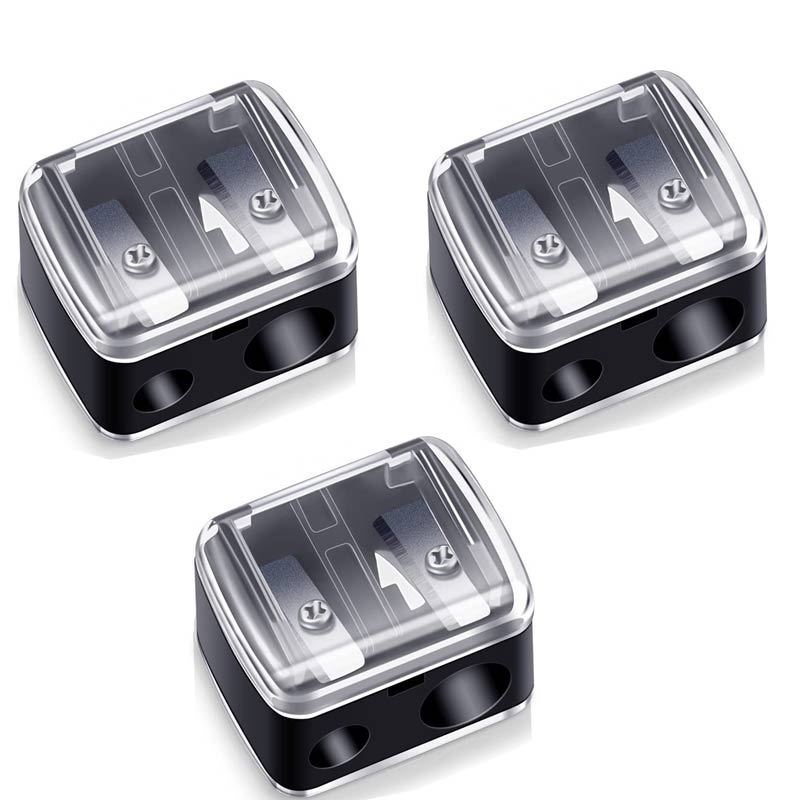 

Профессиональная точилка для бровей с двумя отверстиями, точилка для карандашей для теней, точилка для губной помады, специальная точилка для карандашей