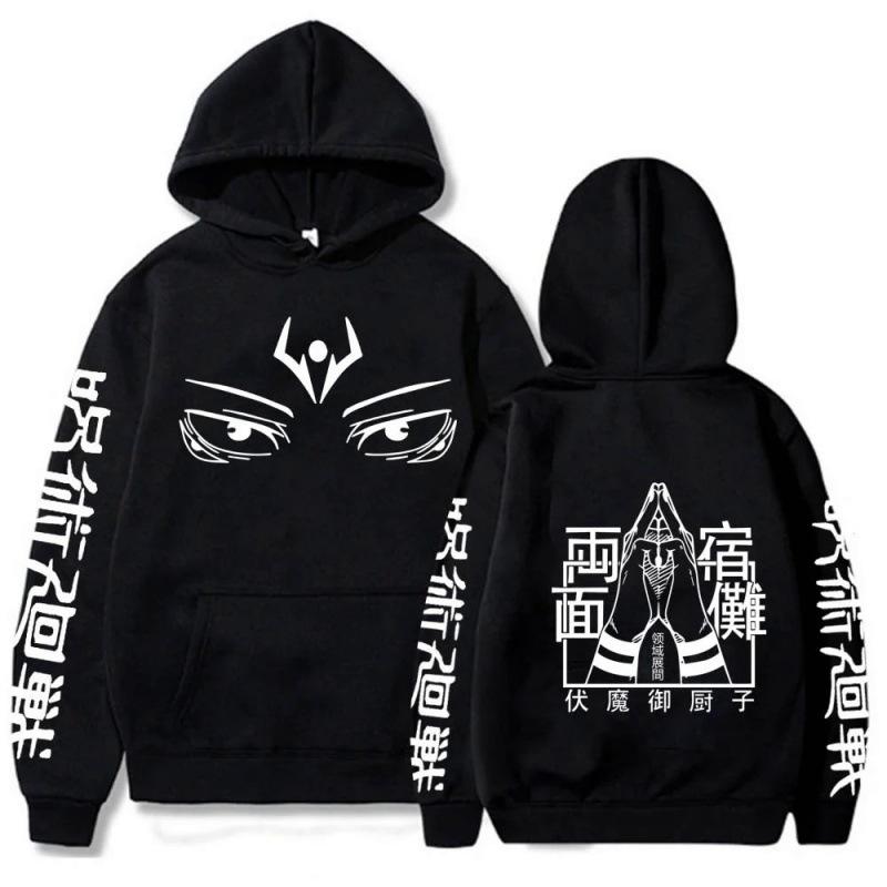 Jiu-jitsu Kaisen com capuz estampado animeHoodie