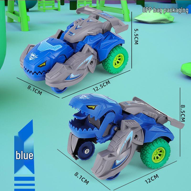 Children's Educational Dinosaur Transforming Car Toy - Inertia Model for Boys