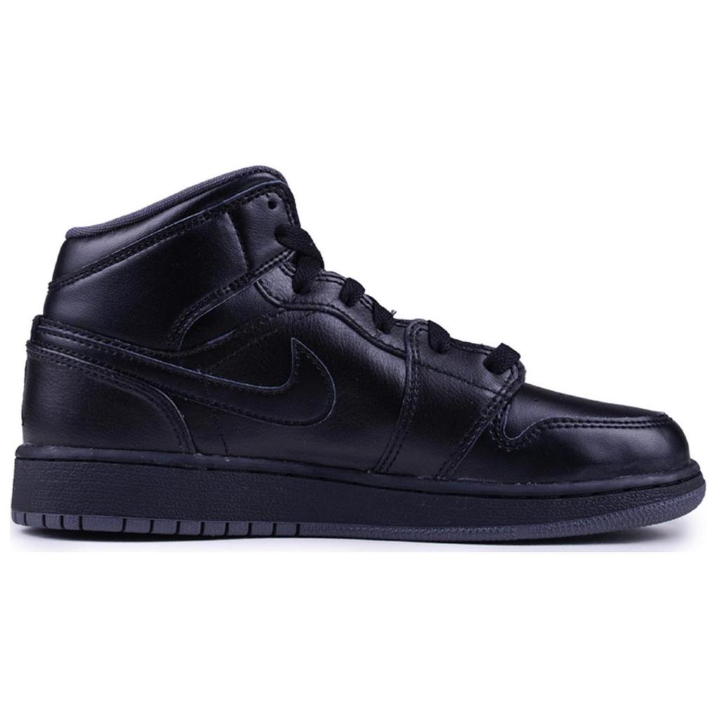 Jordan 1 Retro Mid GS Black Dark Grey 554725-021