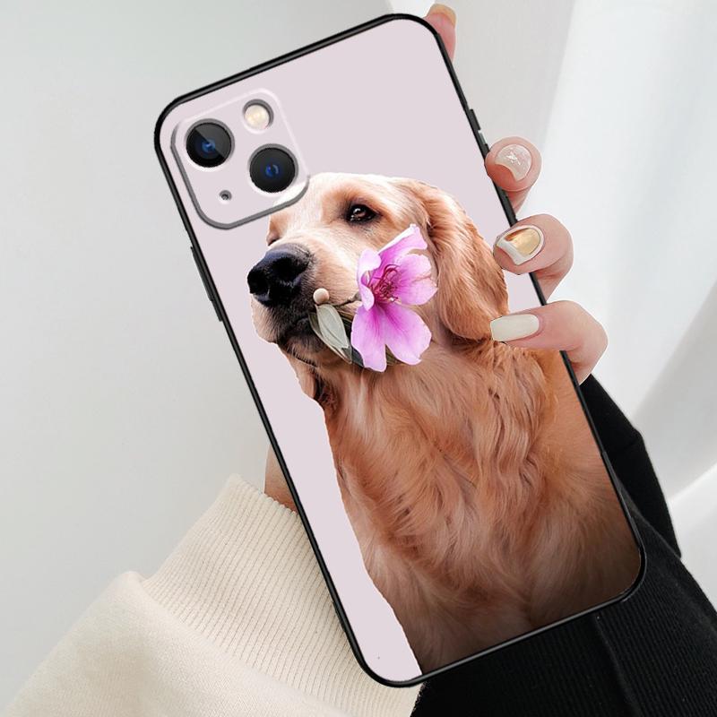 Handyhülle mit Golden-Retriever-Motiv für iPhone 17 Pro Max, 14, 13, 12, 11, 15, 16 Pro Max, mini, 15, 16 Plus, 16e, 17 Air