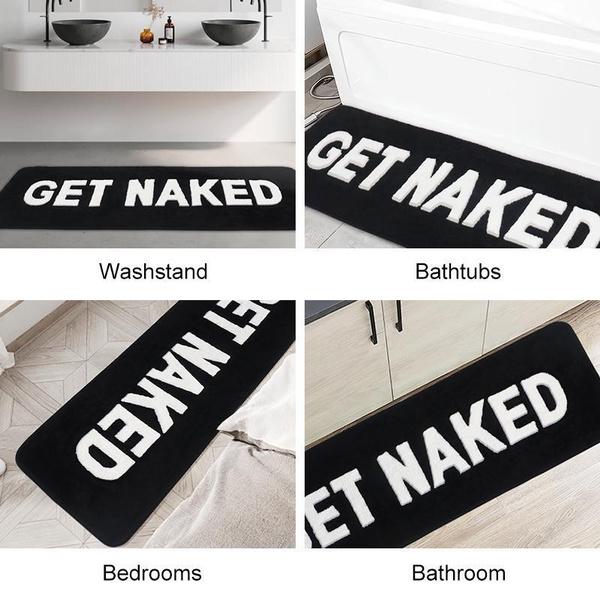 1/2pcs Microfiber Bath Mat Quick Dry And Washable Door Mat, Non Slip Letters Bathroom Rug, Soft And Thicken Shower Mat, Absorbent Bathroom Carpet