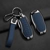 Interior Mouldings 4 Buttons Car Key Cover Case Shell For Ford EQUATOR JMC Plus 5 6 7 Sport EcoBoost Zinc Alloy Leather Protect