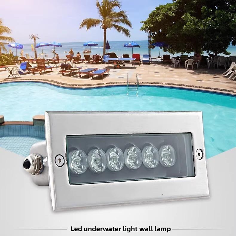Underwater Led Floor Light With Stainless Steel Waterproof Housing For Pool Water Features