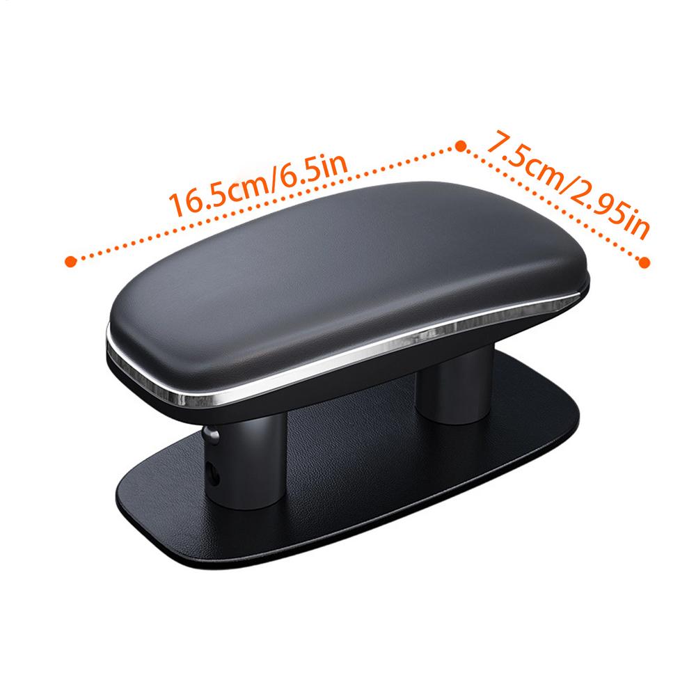 Car Elbow Support Armrest Box Pad PU Leather Car Armrest Cushion Universal Adjustable Height Ergonomic Elbow Pads Interior
