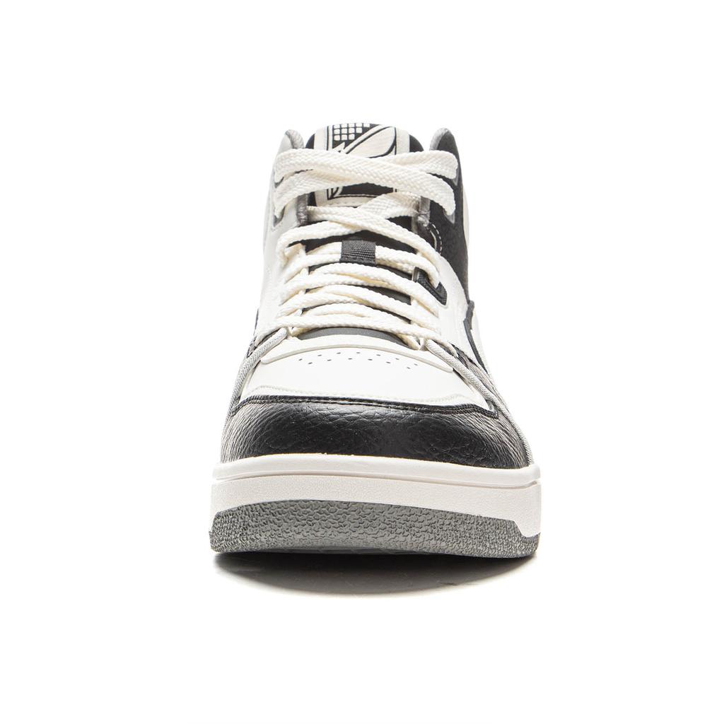 Li Ning Tianji HI Slip Resistant Cushioning Abrasion Resistant Height Increasing Mid top Skateboard Shoes Men's Black AGCV339-5