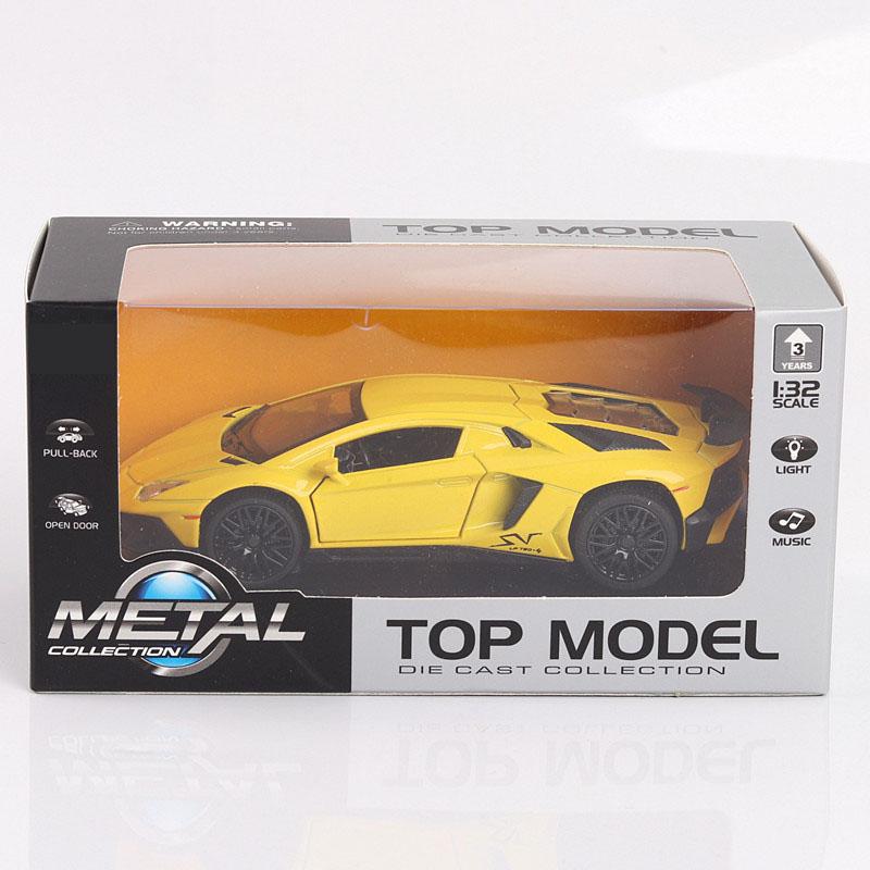 

Модель автомобиля из легкого сплава, детская игрушечная модель автомобиля, модель автомобиля, спортивная машина LP740, 3 двери открыты жёлтый