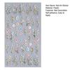 5D Embossed Flower Nail Stickers DIY Spring Summer Colorful Floral Nail Art Self-Adhesive Decals for Women Manicure Decoration