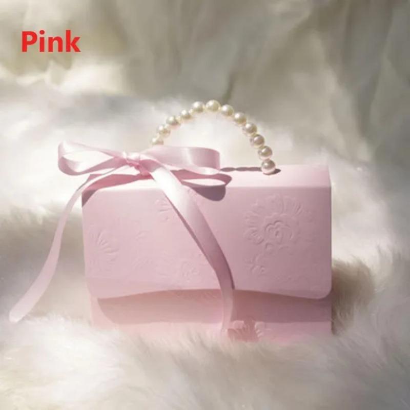 2 Pcs Flowers Portable Candy Box Party Wedding Favor Candy Boxes Baby Shower Gift Boxes Wedding Party Favor Box Candy Gift Bags