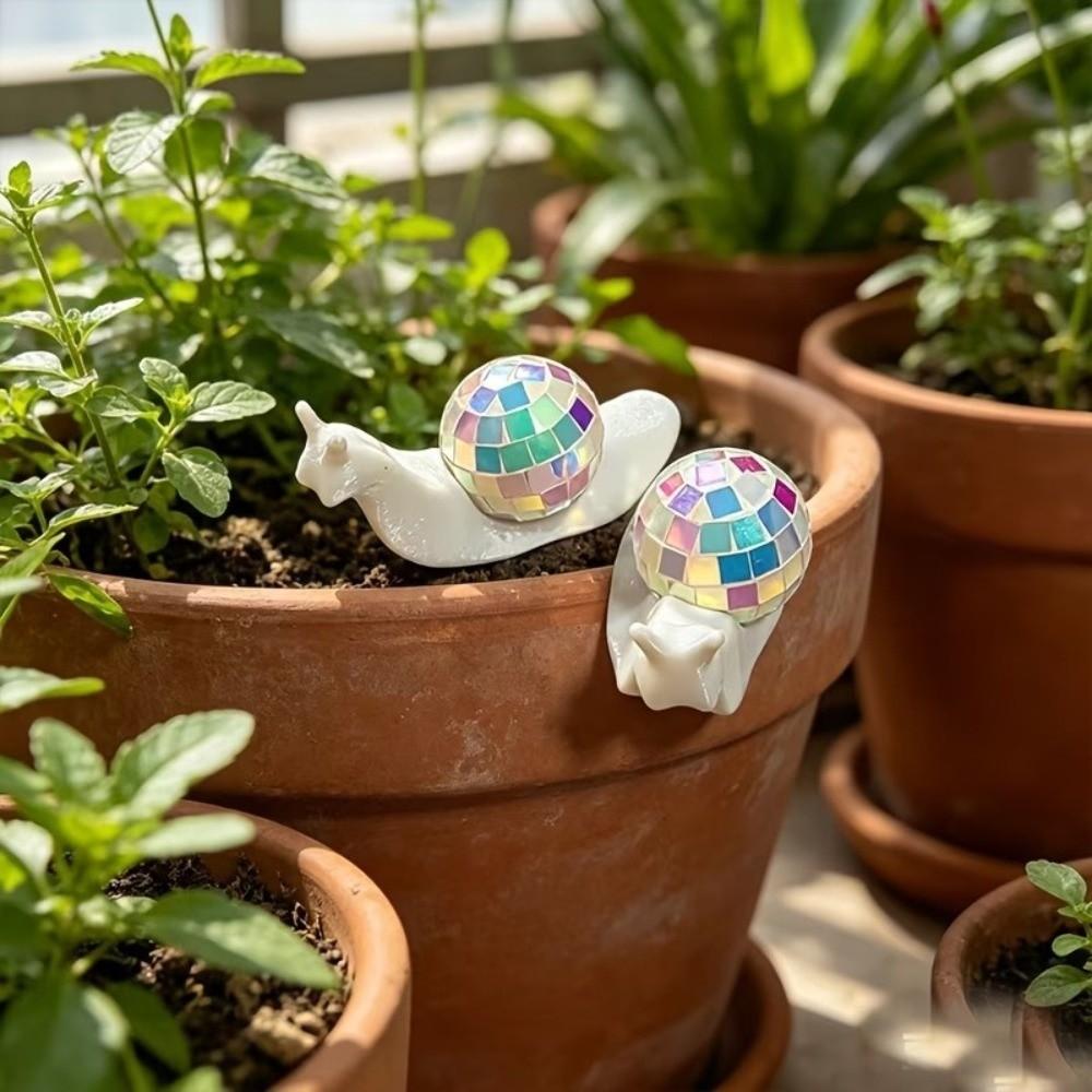 2 PCS Snail Shaped Window Light Refractor Light Catcher Sunlight Catcher Ornament Desktop