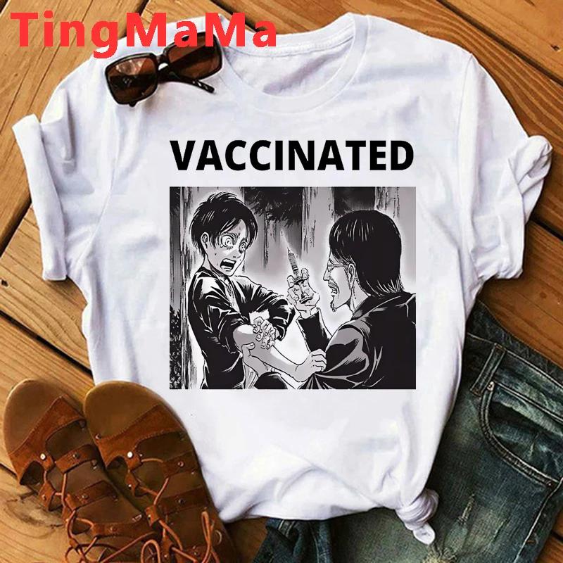 Japanese Anime Attack On Titan T Shirt Unisex Shingeki No Kyojin Eren Yeager T-shirt Cartoon Titans Attack Graphic Tshirt Unisex