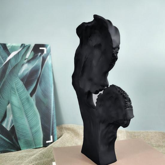 Mother Kid Kiss Statue Resin Abstract Art Sculpture Home Decor Desktop Family Love Figurine Gift for Mom from Son Daughter