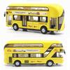 Premium Quality Double-decker Tour London City Bus Pull Back Car Kid Toy With Sound And Light