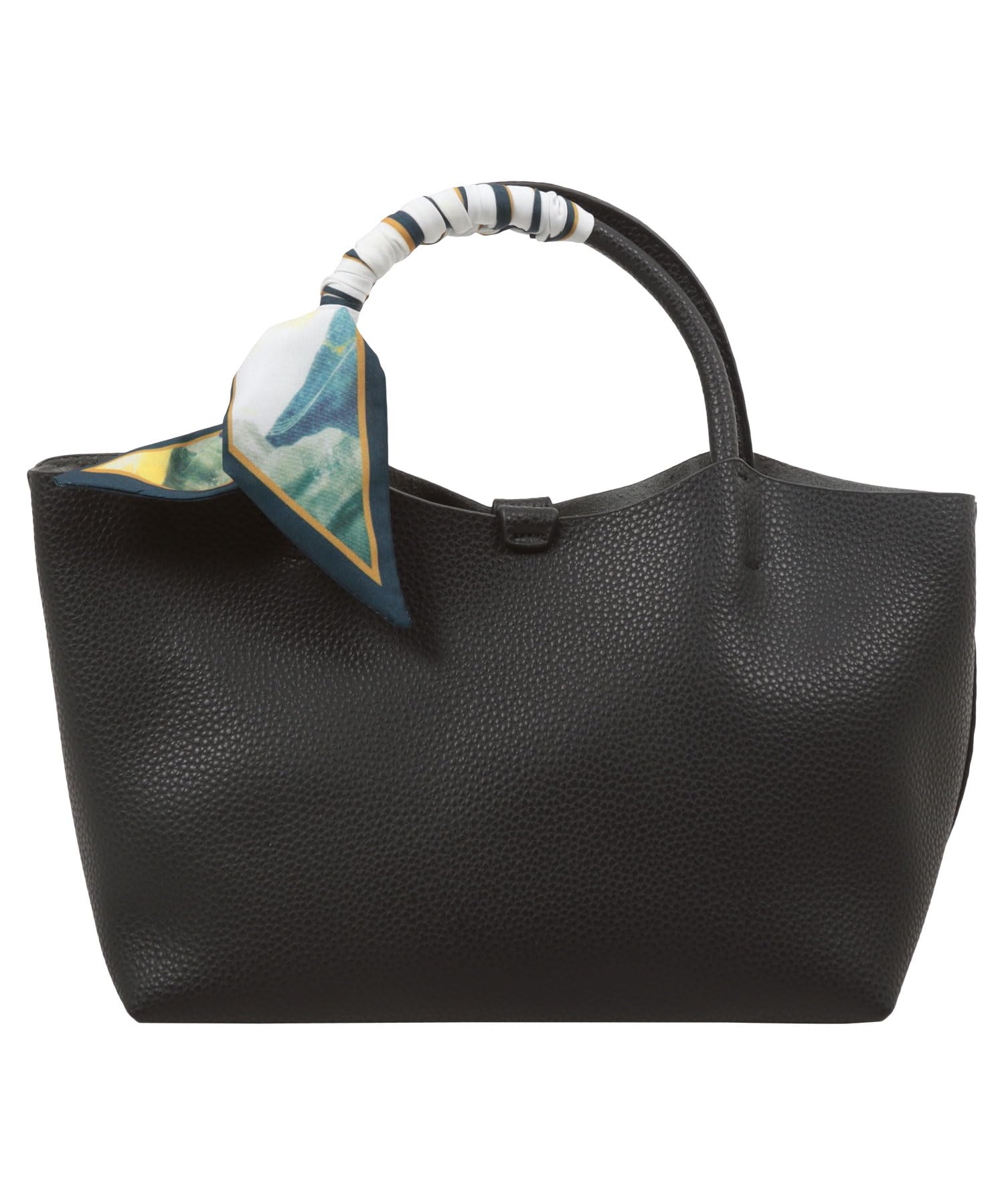 

shoulder with synthetic for office Free black [Kobe Lettuce] Bag, purse, handbag, bag, scarf, clean, leather, commuting, [B1616] size, чорний