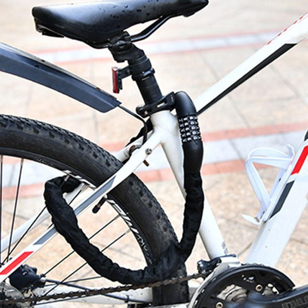 Steel Chain Combination Chain Lock ABS Bicycle Locks Anti-theft Lock Motorcycle Security