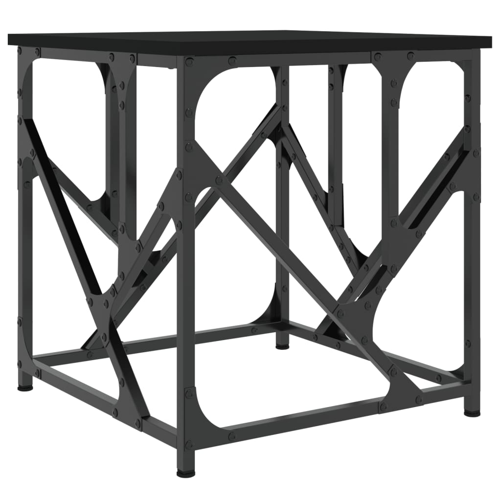  Coffee Table, Black, 45x45x47.5 Cm, Wood-based Material