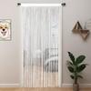 String Curtains Glitter Fringe Curtains for Window 39 X 79 Inch Door Divider Strip Tassel for Wedding Living Room Bathroom Coffee Shop(Champagne)