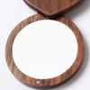 Foldable Black Walnut Wood Makeup Mirror Rotatable Compact Pocket Mirror  Women Girls