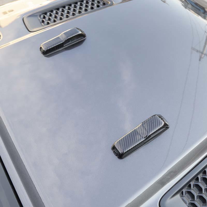 Car Hood Ornament Fender Air Vent Decoration Protective Cover For Jeep Wrangler JL JT Gladiator 2018 Up Car Exterior Accessories
