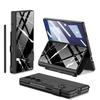 Samsung Z Fold7 5G Leather Flip Case with Glass Painting & Pen Slot