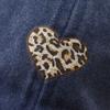 New leopard print small love cotton embroidered baseball cap washed old cap classic baseball cap