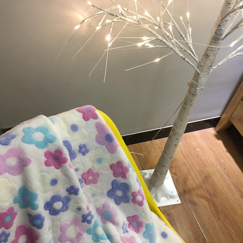 Милое цветочное одеяло 80*100 см в корейском стиле — фото 4