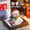 3D Christmas Snowman Figurines Calendar Art Home Decoration Sculpture Notepad Desk Bear Paper Calendar Memo Pad Notes Gifts