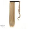 Synthetic Straight Ponytail Hair Extension With Velcro Wrap Design, 60cm Long Sleek Wrap Around Ponytail For Women Girls